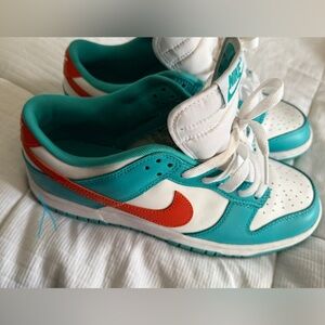 NIKE DUNK LOW Miami Dolphin Color way size 8.5M